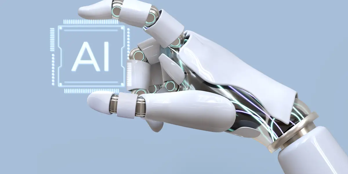 Conceptual illustration of artificial intelligence at the silicon level.